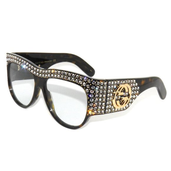 Gucci GG0144S with Swarovski Sunglasses